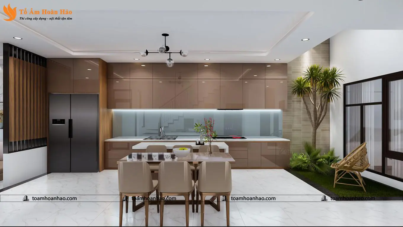 Phối cảnh 07 – MẪU THIẾT KẾ BẾP CHUNG CƯ ĐẸP TỐI ƯU DIỆN TÍCH