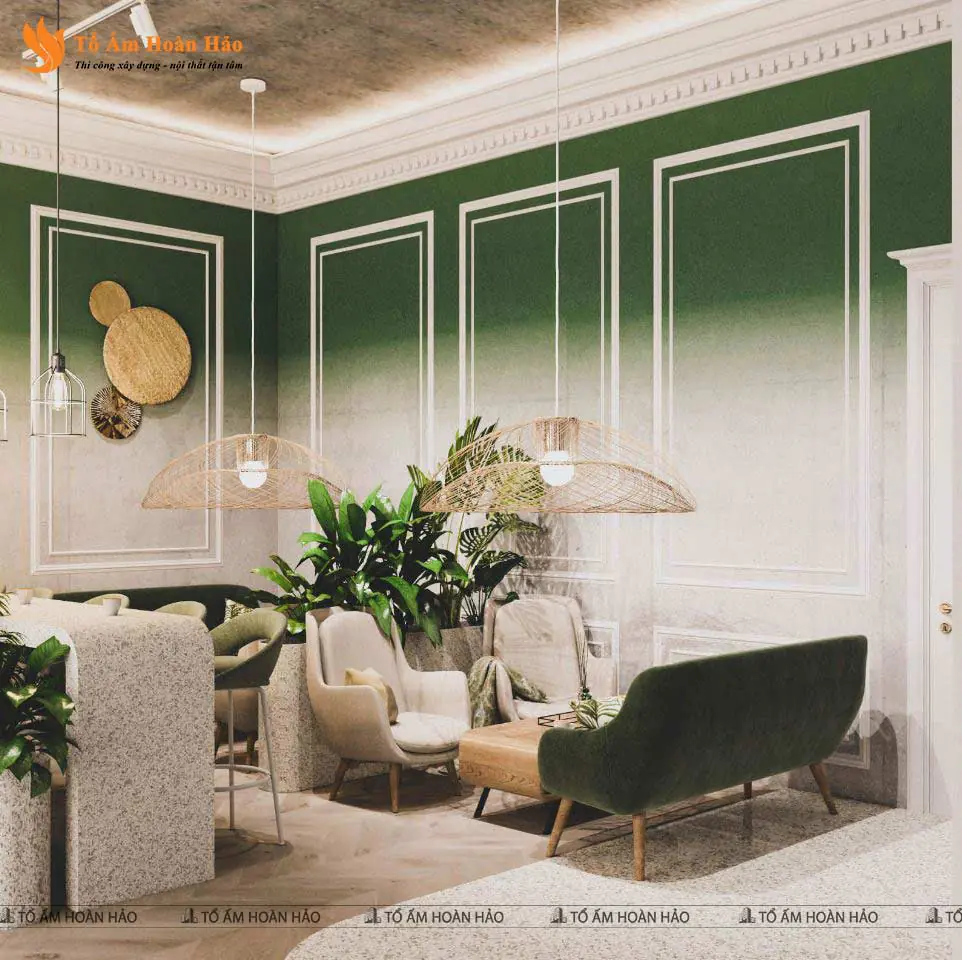 Chi tiết nội thất quán trong thiết kế quán cà phê – JUNGLE COFFEE – THIẾT KẾ QUÁN CÀ PHÊ 90M2 KHÔNG GIAN XANH MÁT MẮT