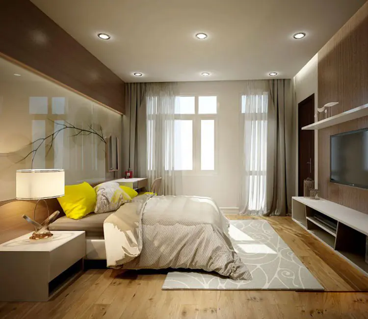Vật liệu ấm áp – Nội thất chung cư 115m2 Times City – Chị Hảo