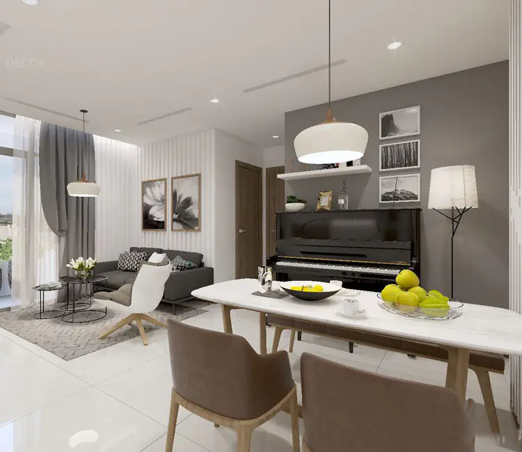 Cân bằng ánh sáng – Nội thất chung cư 98m2 Chelsea Park