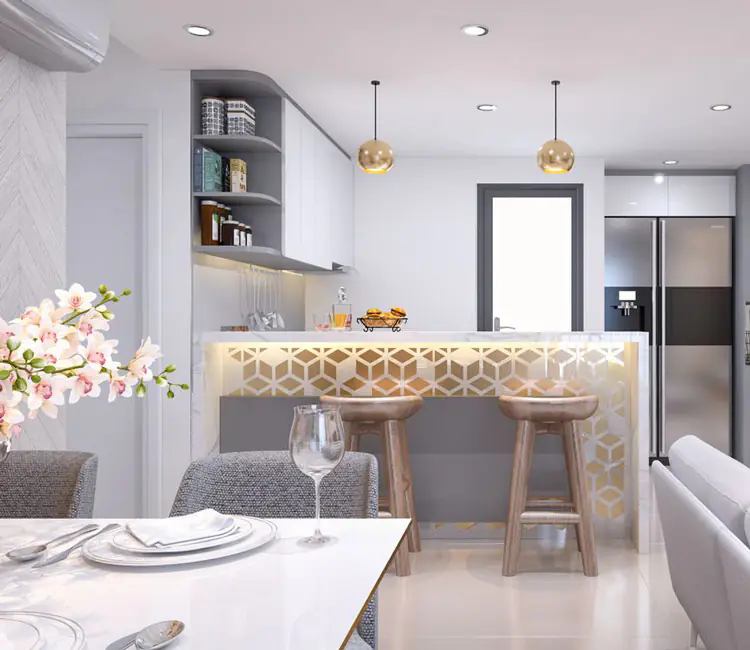Ảnh dự án 04 – Nội thất chung cư Golden Palace 90m2 – Anh Phong