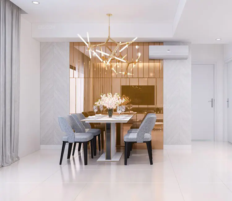 Tối ưu công năng – Nội thất chung cư Golden Palace 90m2 – Anh Phong