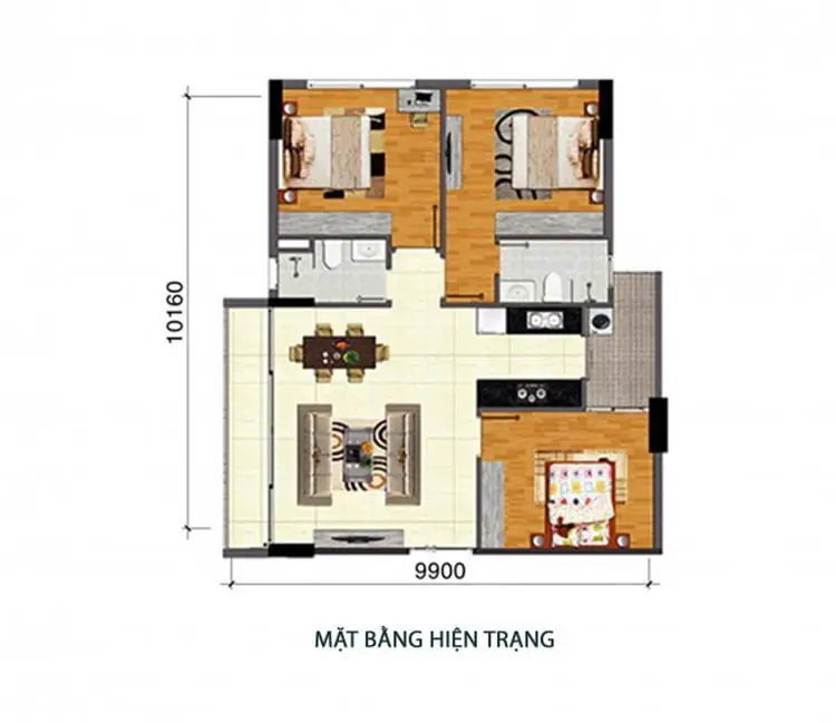Ảnh dự án 02 – Nội thất chung cư Licogi 13 Nhân Chính 90m2 – Chị Ngọc