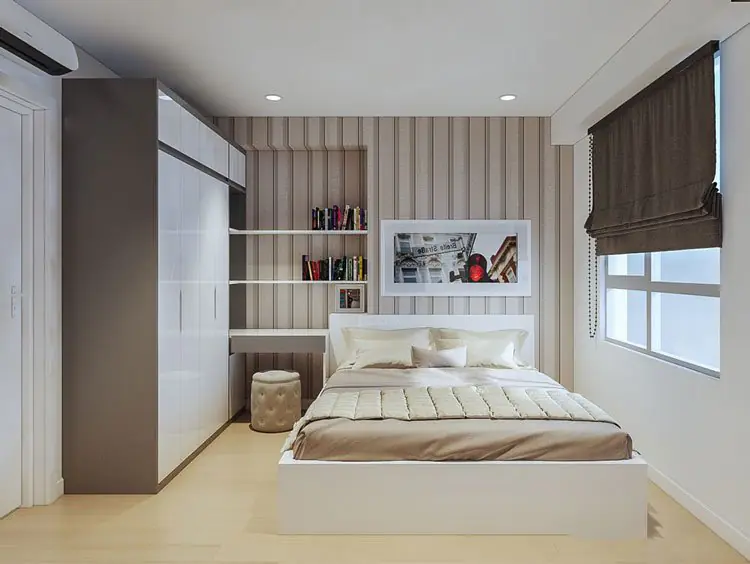 Vật liệu ấm áp – Nội thất chung cư Lilama 60m2 – Anh Minh