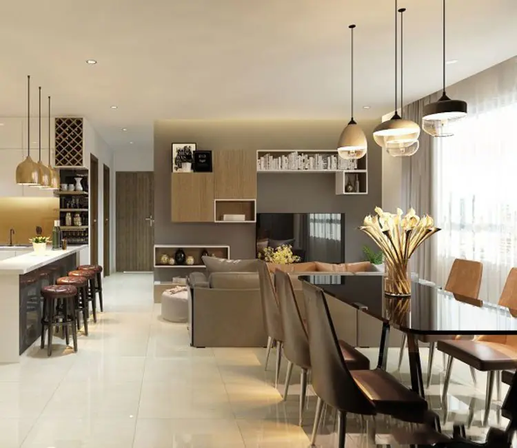 Ảnh dự án 05 – Nội thất chung cư tòa HH2 Trường Chinh 87m2 – Anh Thắng