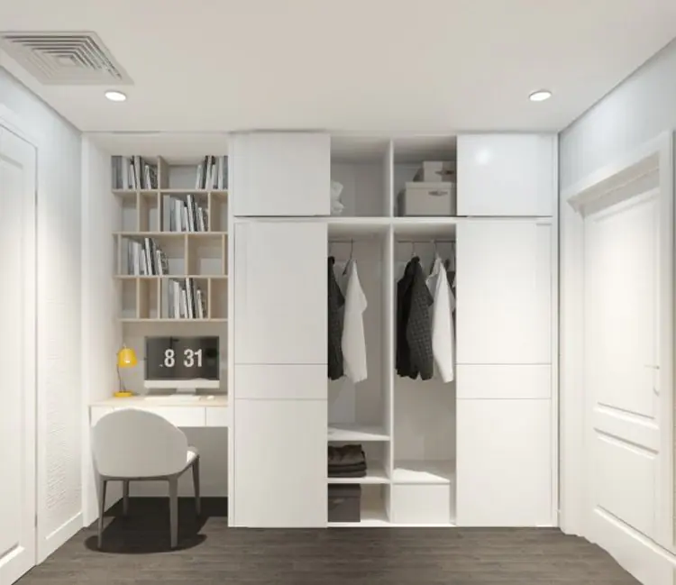 Vật liệu ấm áp – Nội thất chung cư V3 Prime 57m2 – Anh Bảo