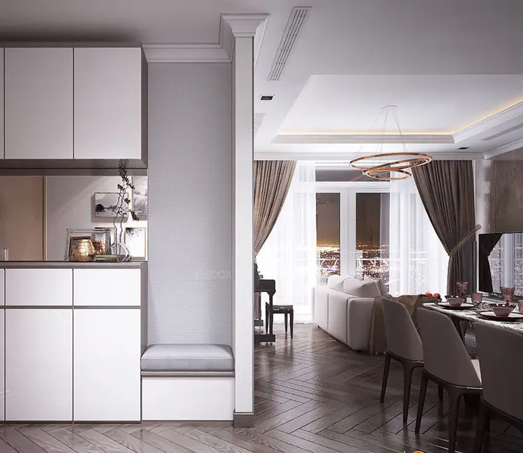 Ảnh dự án 04 – Nội thất chung cư 100m2 29T4 Hoàng Đạo Thúy