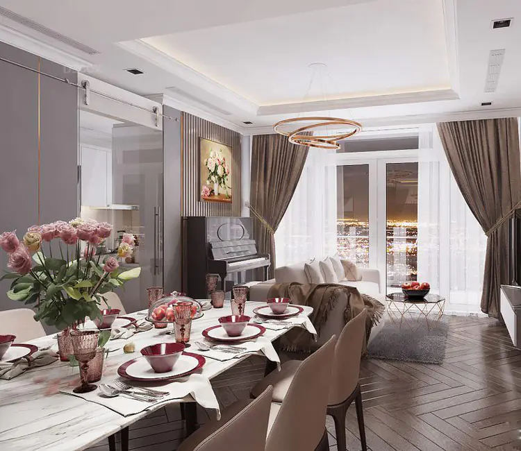 Ảnh dự án 05 – Nội thất chung cư 100m2 29T4 Hoàng Đạo Thúy