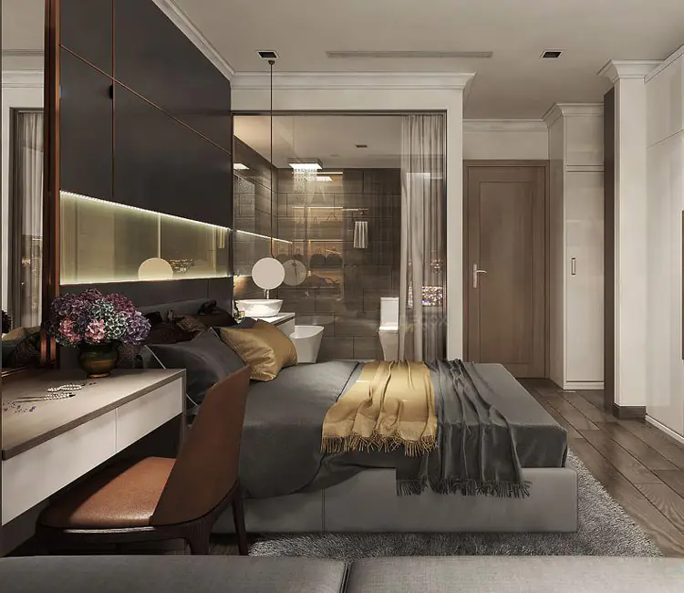 Ảnh dự án 10 – Nội thất chung cư 100m2 29T4 Hoàng Đạo Thúy