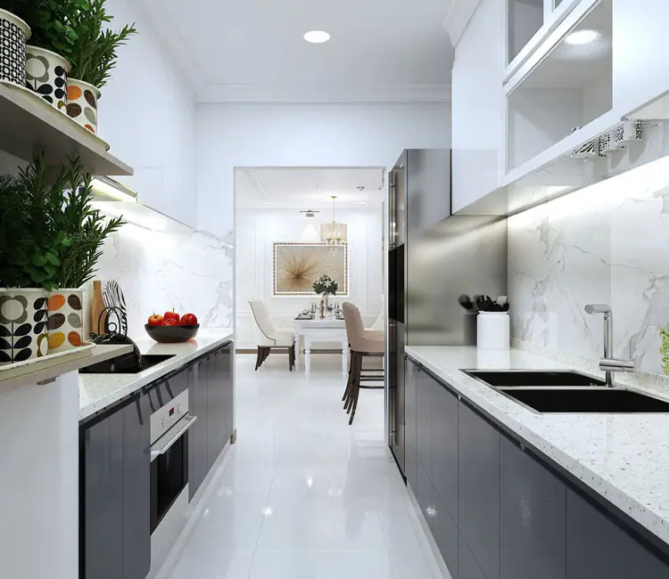 Vật liệu ấm áp – Nội thất chung cư 118m2 tòa Intracom – Trung Văn