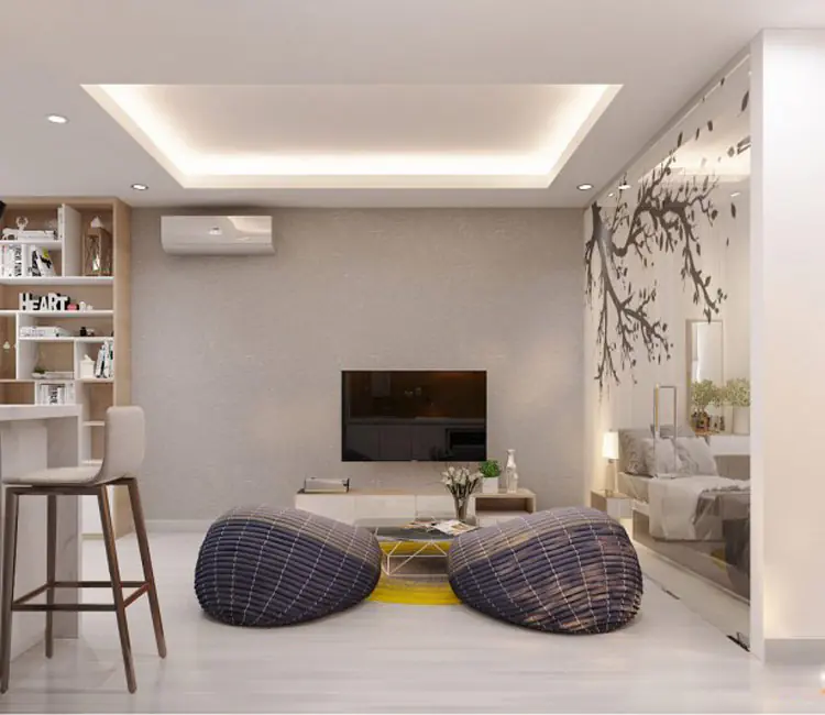 Ảnh dự án 02 – Nội thất chung cư 43m2 Hateco – chị Hằng
