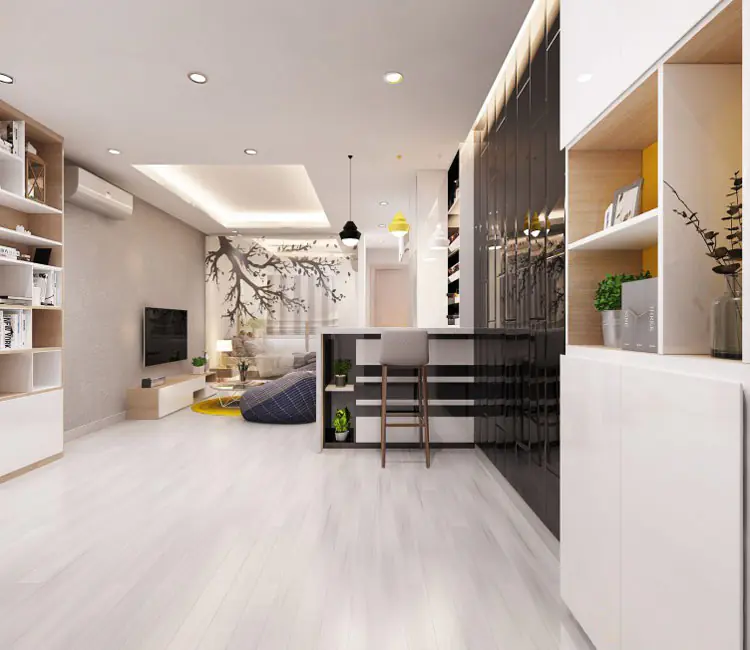 Ảnh dự án 03 – Nội thất chung cư 43m2 Hateco – chị Hằng