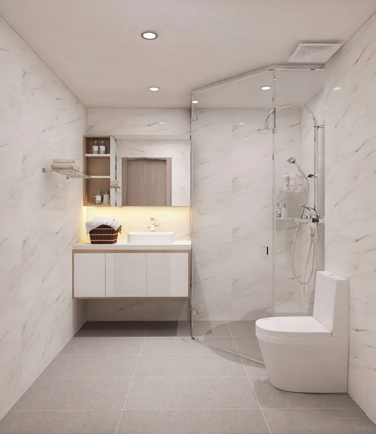 Ảnh dự án 12 – Nội thất chung cư 43m2 Hateco – chị Hằng