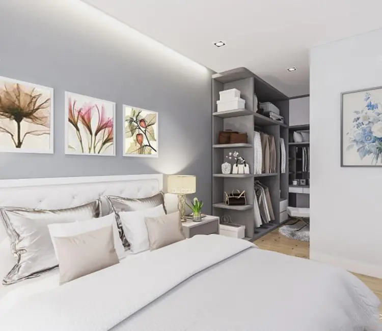 Vật liệu ấm áp – Nội thất chung cư 45m2 Green Pearl – Anh Chiến