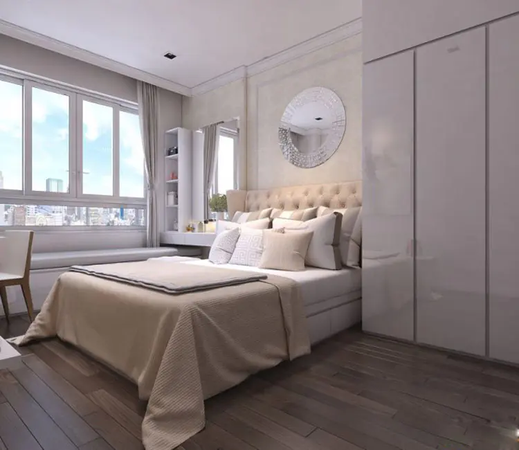 Cân bằng ánh sáng – Nội thất chung cư 48m2 Complex – Chị Trang