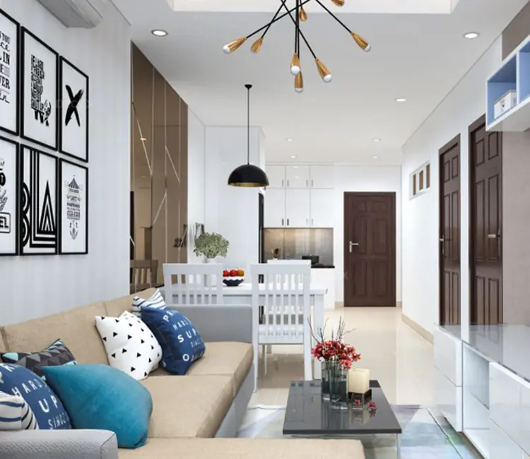 Ảnh dự án 03 – Nội thất chung cư 58m2 Lĩnh Nam – Anh Hùng
