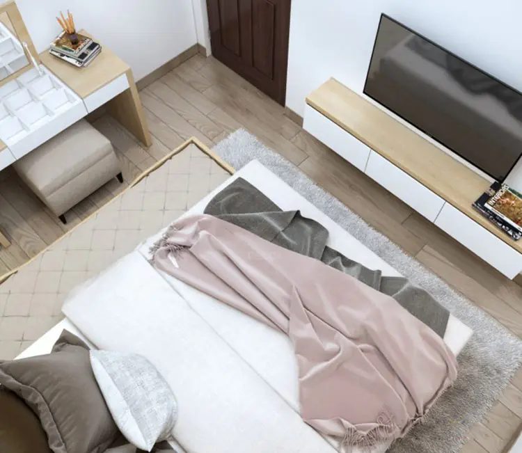 Ảnh dự án 09 – Nội thất chung cư 58m2 Lĩnh Nam – Anh Hùng
