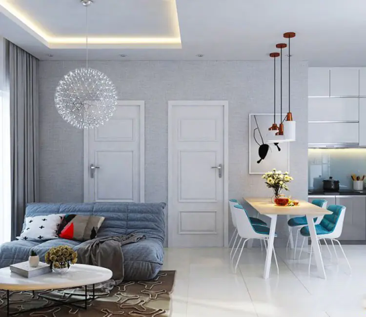 Ảnh dự án 02 – Nội thất chung cư 60m2 Hoàng Mai – Anh Dũng