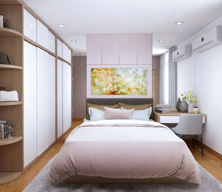 Vật liệu ấm áp – Nội thất chung cư 75m2 Diamond House – chị Ngọc