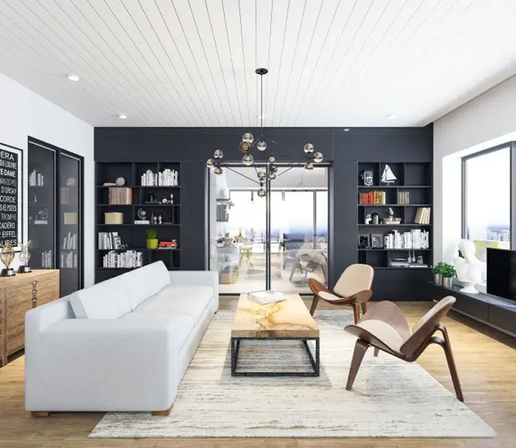 Nội thất chung cư 77m2 Center Point – anh Quang