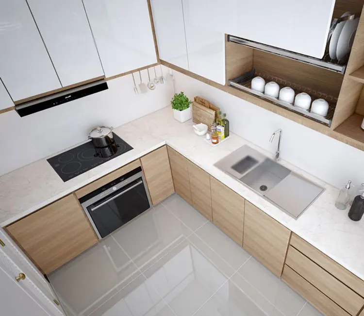Ảnh dự án 10 – Nội thất chung cư 85m2 HH2 Khu đô thị Linh Đàm