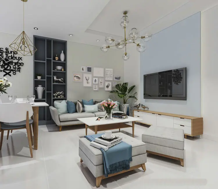 Nội thất chung cư Golden Place 72m2 – Anh Phan Huy
