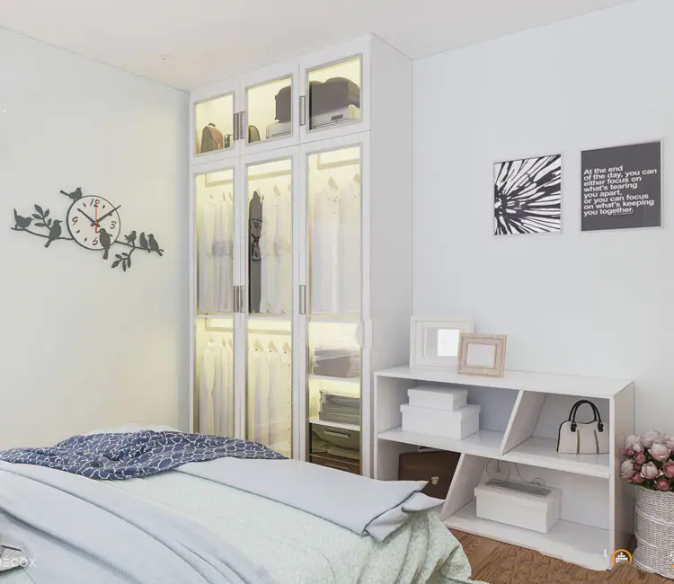 Vật liệu ấm áp – Nội thất chung cư Golden Place 72m2 – Anh Phan Huy