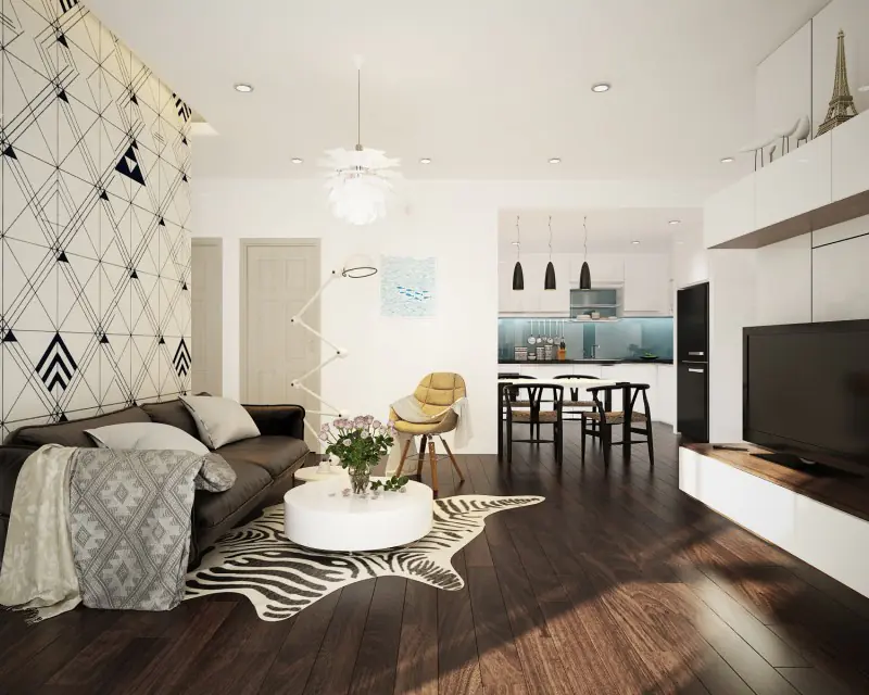 Ảnh dự án 05 – Nội thất chung cư HH2 Linh Đàm 80m2 – chị Diệu Hương