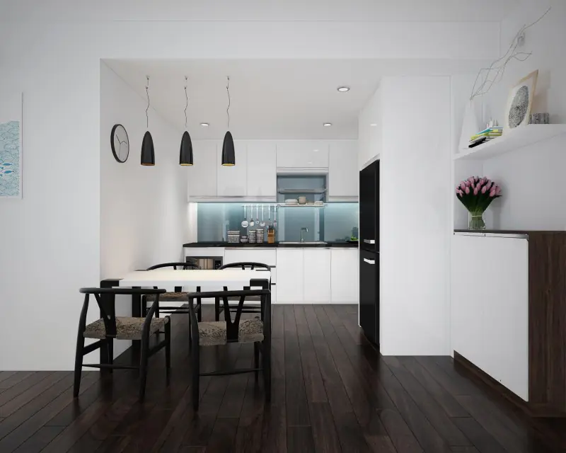 Cân bằng ánh sáng – Nội thất chung cư HH2 Linh Đàm 80m2 – chị Diệu Hương