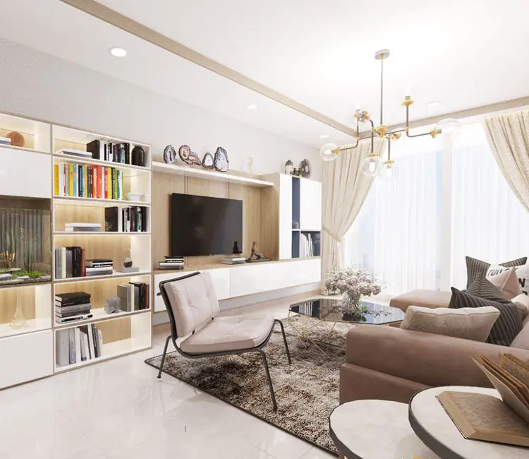 Nội thất chung cư Mandarin Garden 109m2 – Anh Hiển