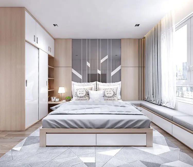 Cân bằng ánh sáng – Nội thất chung cư Mỹ Đình Plaza 84m2 – Anh Hùng
