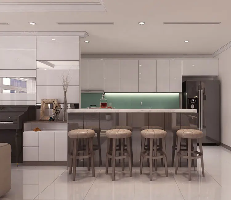 Ảnh dự án 12 – Nội thất chung cư VOV Mễ Trì 112m2 – Anh Quang