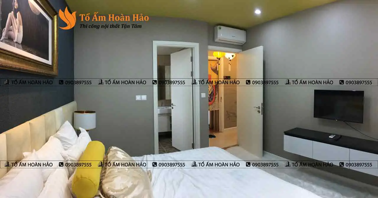 Nội thất phòng ngủ hiện đại ( Phòng ngủ nhỏ ) – Chung cư 85m2 phong cách Nhật Bản